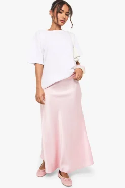 boohoo Satin Midaxi Jupe<Femme Jupes|Jupes