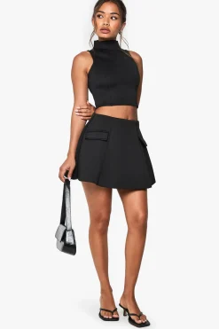 Scuba High Neck Sleeveless Top