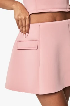 Scuba Pocket Detail A Line Skirt