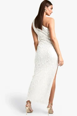 boohoo Sequin découpé, jupe longue à fente latérale<Femme Robes Bal De Promo|Robes