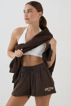 Short Ample En Molleton Avec Appliqué Collégial Dsgn Studio