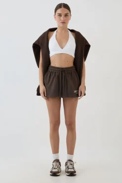 Short Ample En Molleton Avec Appliqué Collégial Dsgn Studio