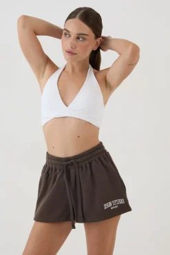 Short Ample En Molleton Avec Appliqué Collégial Dsgn Studio