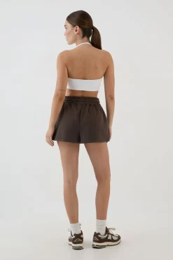 Short Ample En Molleton Avec Appliqué Collégial Dsgn Studio