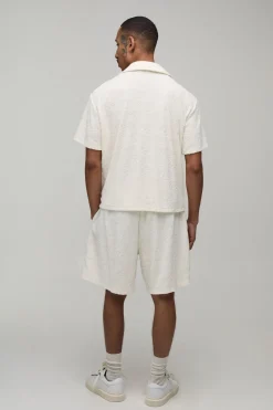 Short Ample En Éponge Jacquard Bm Coupe Baggy