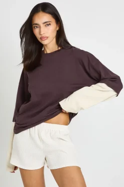 Short Ample En Tissu Plissé
