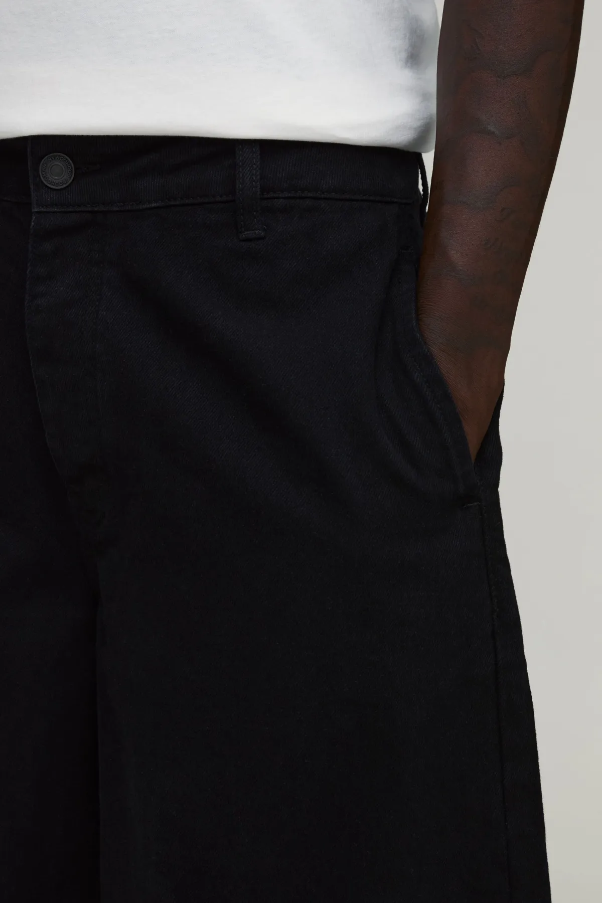 boohooMAN Short Ample Plissé À Jambes Ballon<Homme Jorts|Denim