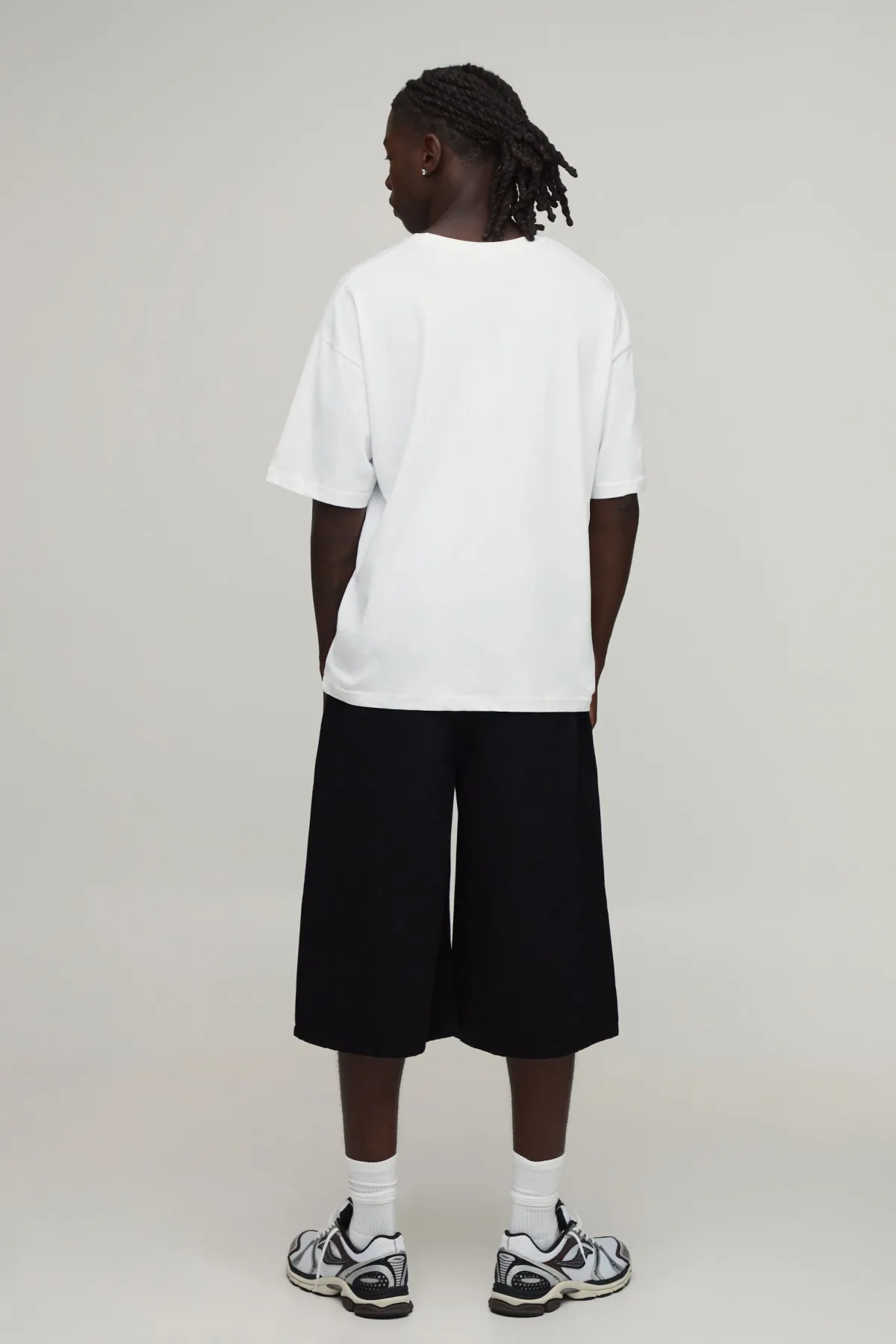 boohooMAN Short Ample Plissé À Jambes Ballon<Homme Jorts|Denim