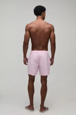 Short Ample Style Boxer En Coton Avec Broderie