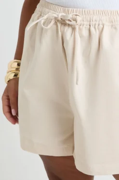 Short Ample Évasé En Chambray Grande Taille