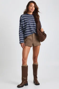 boohoo Short Aspect Laine Coupe Tall<Femme Tailleurs|Shorts