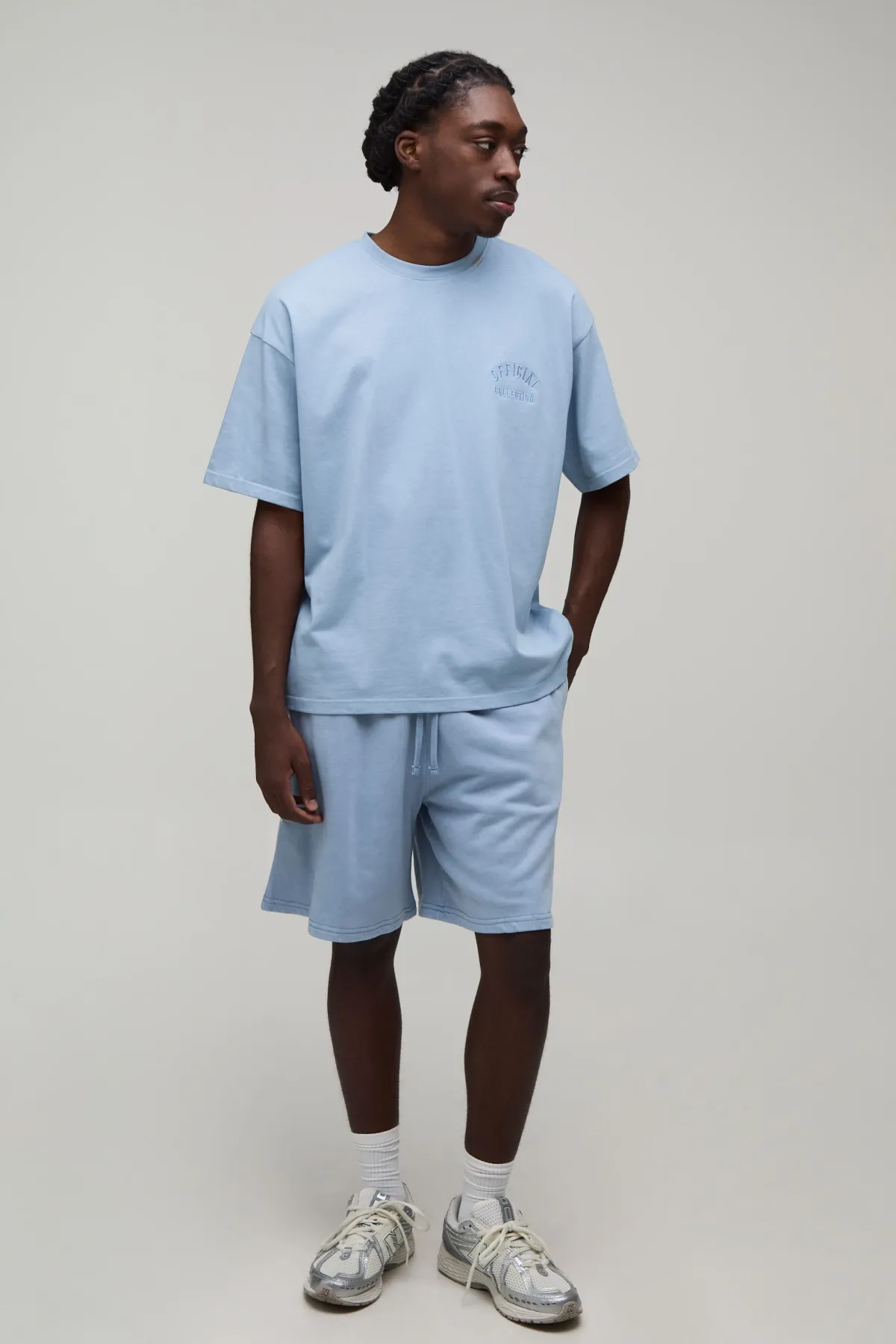 boohooMAN Short Baggy Délavé Essentiel<Homme Shorts|Essentiels
