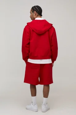 boohooMAN Short Baggy Taille Basse 500GSM Poids Lourd<Homme Shorts|Survêtements