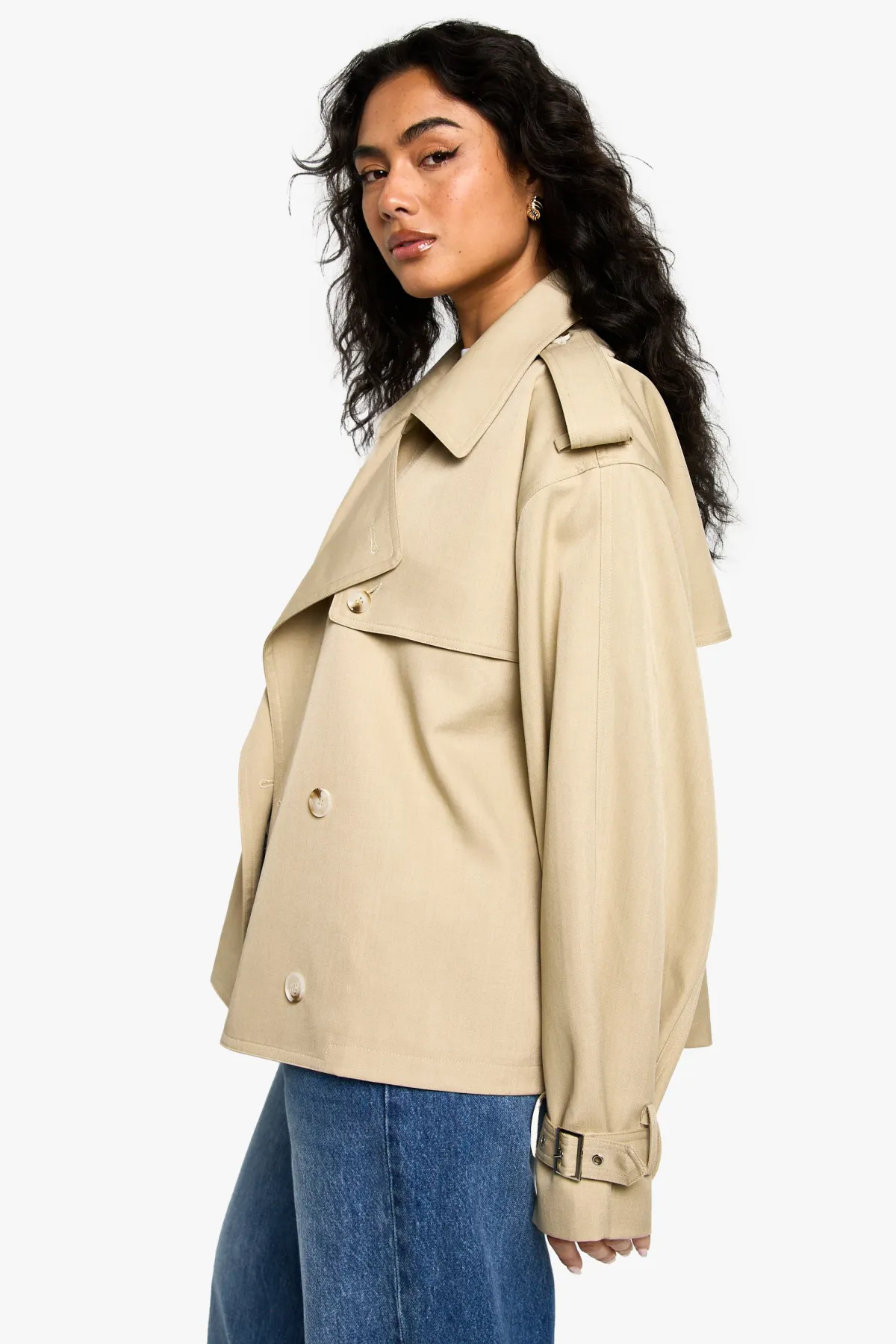 boohoo Short Belted Trench Coat<Femme Manteaux Et Vestes D’Automne|Vestes & Manteaux