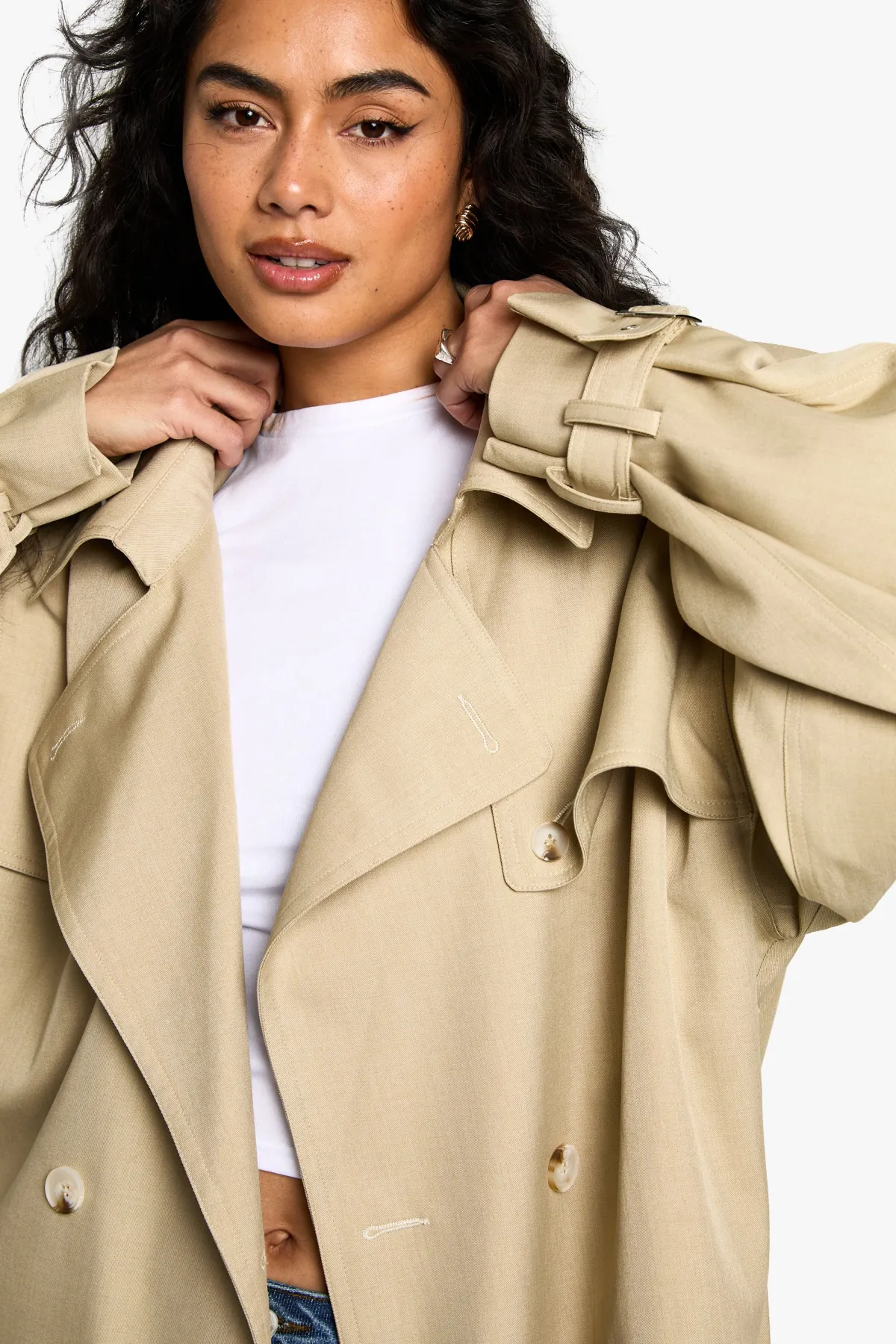 boohoo Short Belted Trench Coat<Femme Manteaux Et Vestes D’Automne|Vestes & Manteaux