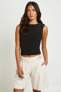 boohoo Short Bermuda Ajusté Avec Détail À La Taille<Femme Tailleurs|Shorts