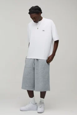 boohooMAN Short Bermuda en Jean Coupe Ample avec Double Ceinture<Homme Jorts|Denim