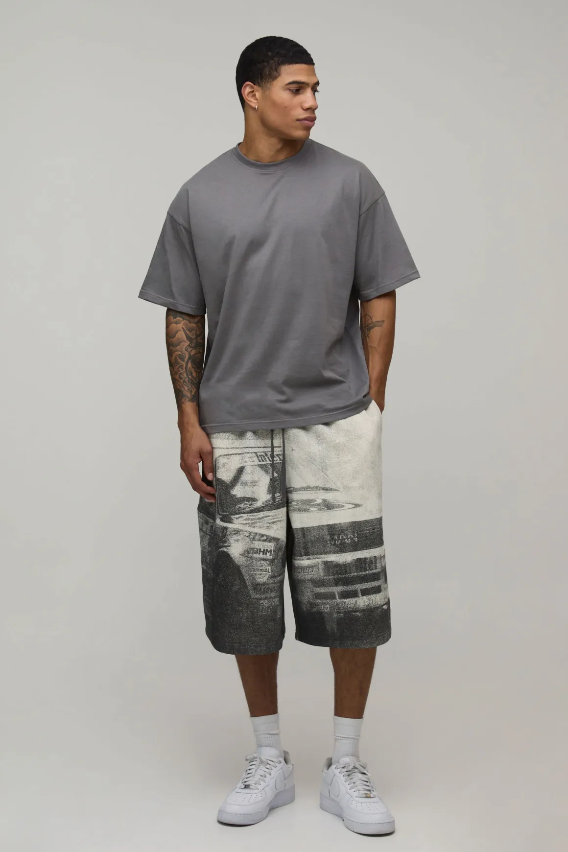 Short Bermuda En Jersey Style Moto