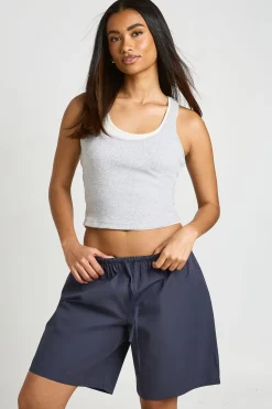 boohoo Short Bermuda En Popeline De Coton<Femme Shorts