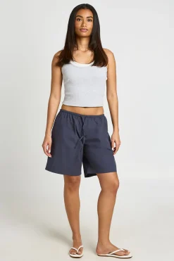 boohoo Short Bermuda En Popeline De Coton<Femme Shorts