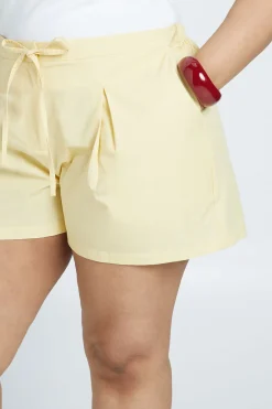 Short Bermuda Grande Taille À Plis Devant Et Dos Élastiqué