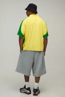 Short Bermuda Homme Sport Avec Broderie En Jersey