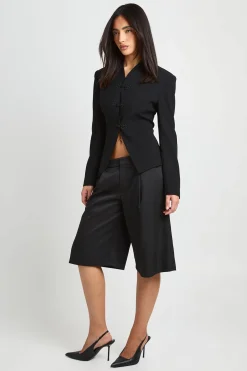 boohoo Short Bermuda À Plis<Femme Shorts