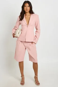 boohoo Short Bermuda Tailleur Effet Lin<Femme Shorts