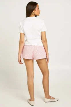 Short Boxer De Course À Taille Élastiquée À Rayures