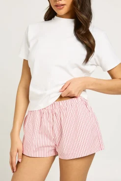 Short Boxer De Course À Taille Élastiquée À Rayures