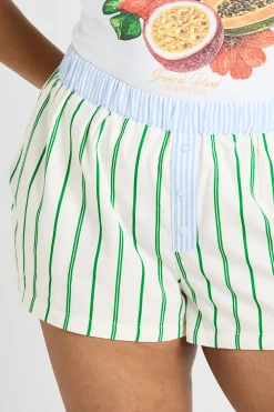 Short Boxer Taille Contrastée Grande Taille