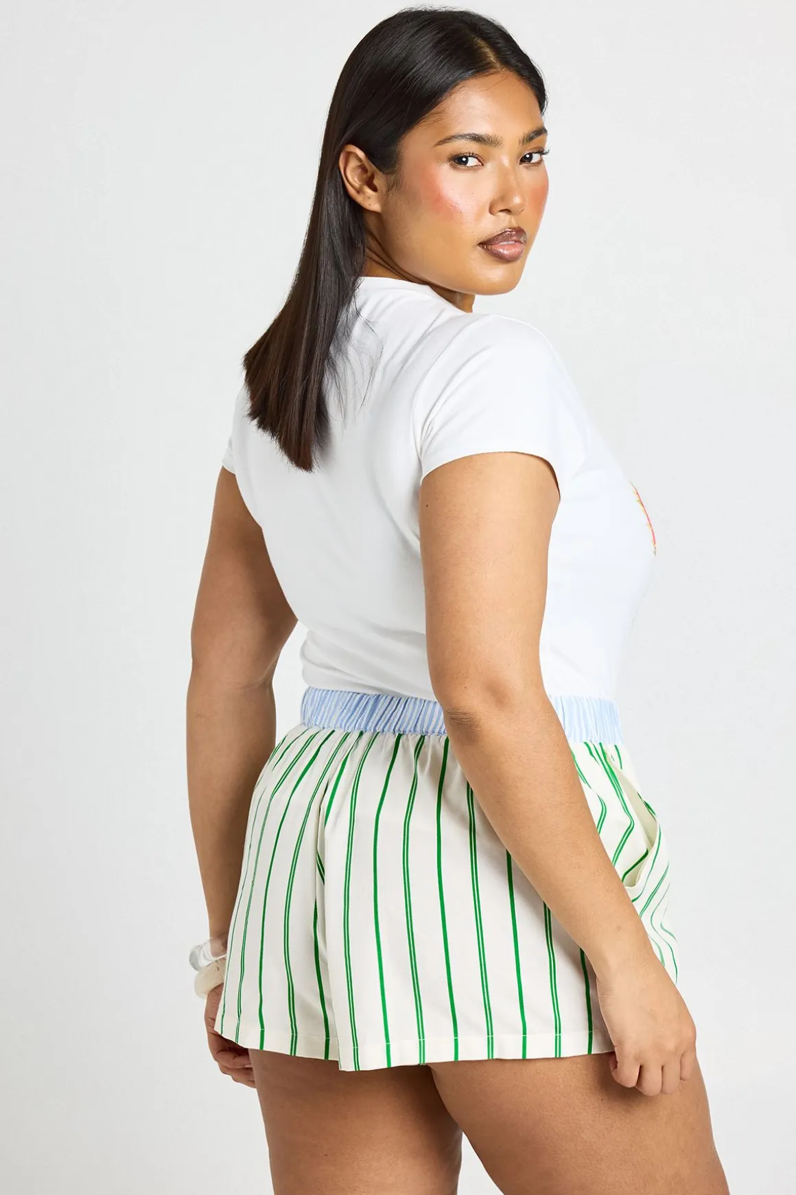 Short Boxer Taille Contrastée Grande Taille