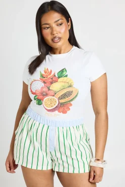 Short Boxer Taille Contrastée Grande Taille
