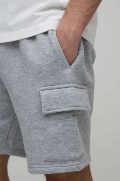 boohooMAN Short Cargo Basique Coupe Décontractée en Jersey<Homme Tout Afficher|Indispensables Grande Taille