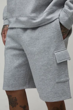 Short Cargo Décontracté En Jersey Basique Coupe Ample Tall