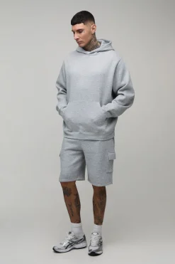 Short Cargo Décontracté En Jersey Basique Coupe Ample Tall