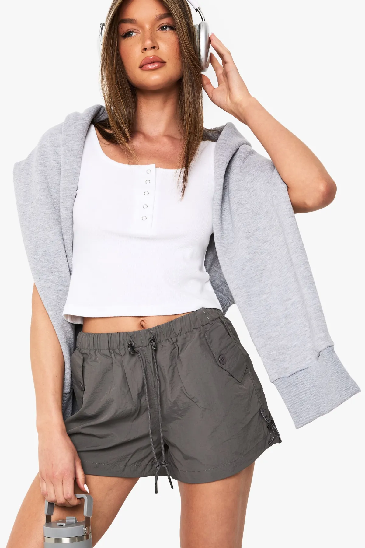 boohoo Short cargo en nylon<Femme Shorts