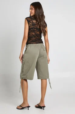 boohoo Short Cargo En Sergé<Femme Shorts