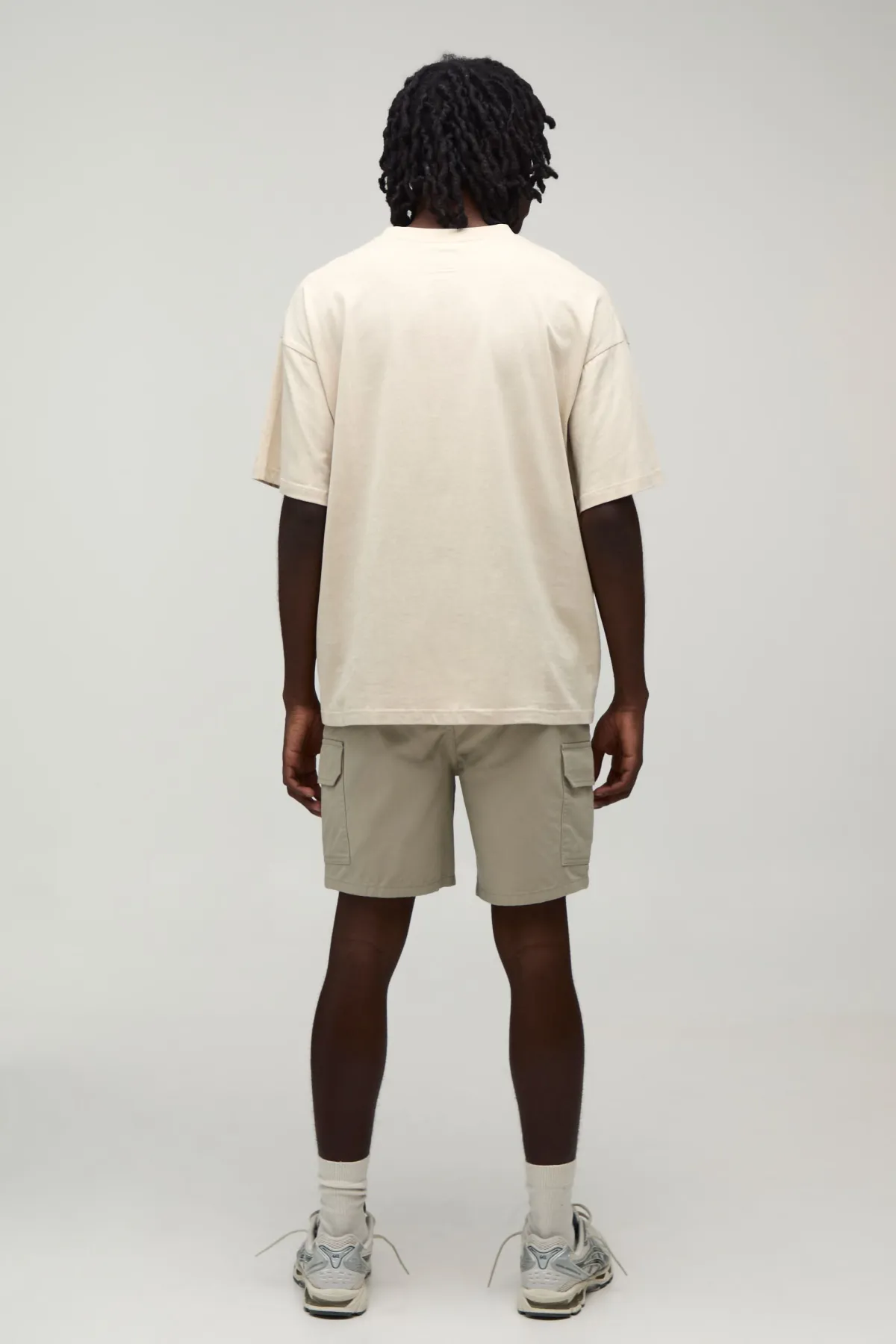 boohooMAN Short Cargo Essentiel En Twill Mi-long À Taille Élastiquée Coupe Slim<Homme Tout Afficher|Indispensables Grande Taille
