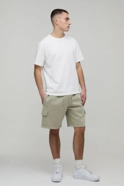 Short Cargo Jersey Coupe Décontractée Basique