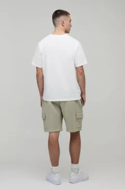 Short Cargo Jersey Coupe Décontractée Basique