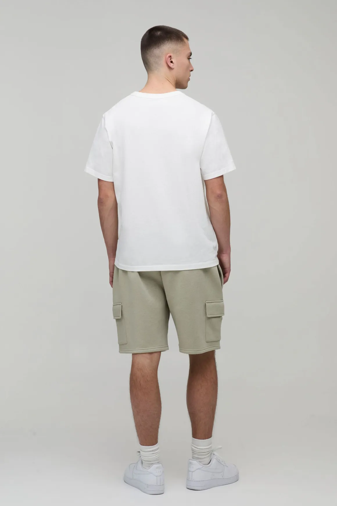 Short Cargo Jersey Coupe Décontractée Basique