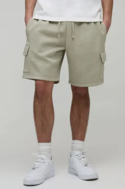 Short Cargo Jersey Coupe Décontractée Basique