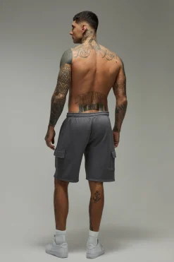 Short Cargo Jersey Coupe Décontractée Basique Tall