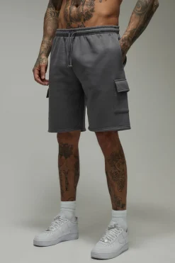 Short Cargo Jersey Coupe Décontractée Basique Tall