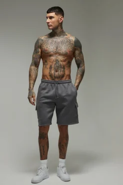 Short Cargo Jersey Coupe Décontractée Basique Tall