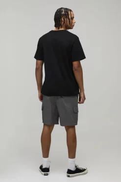 Short Cargo Work 365 Coupe Décontractée à Plis Devant