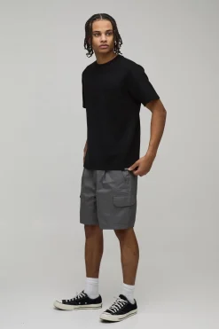 Short Cargo Work 365 Coupe Décontractée à Plis Devant
