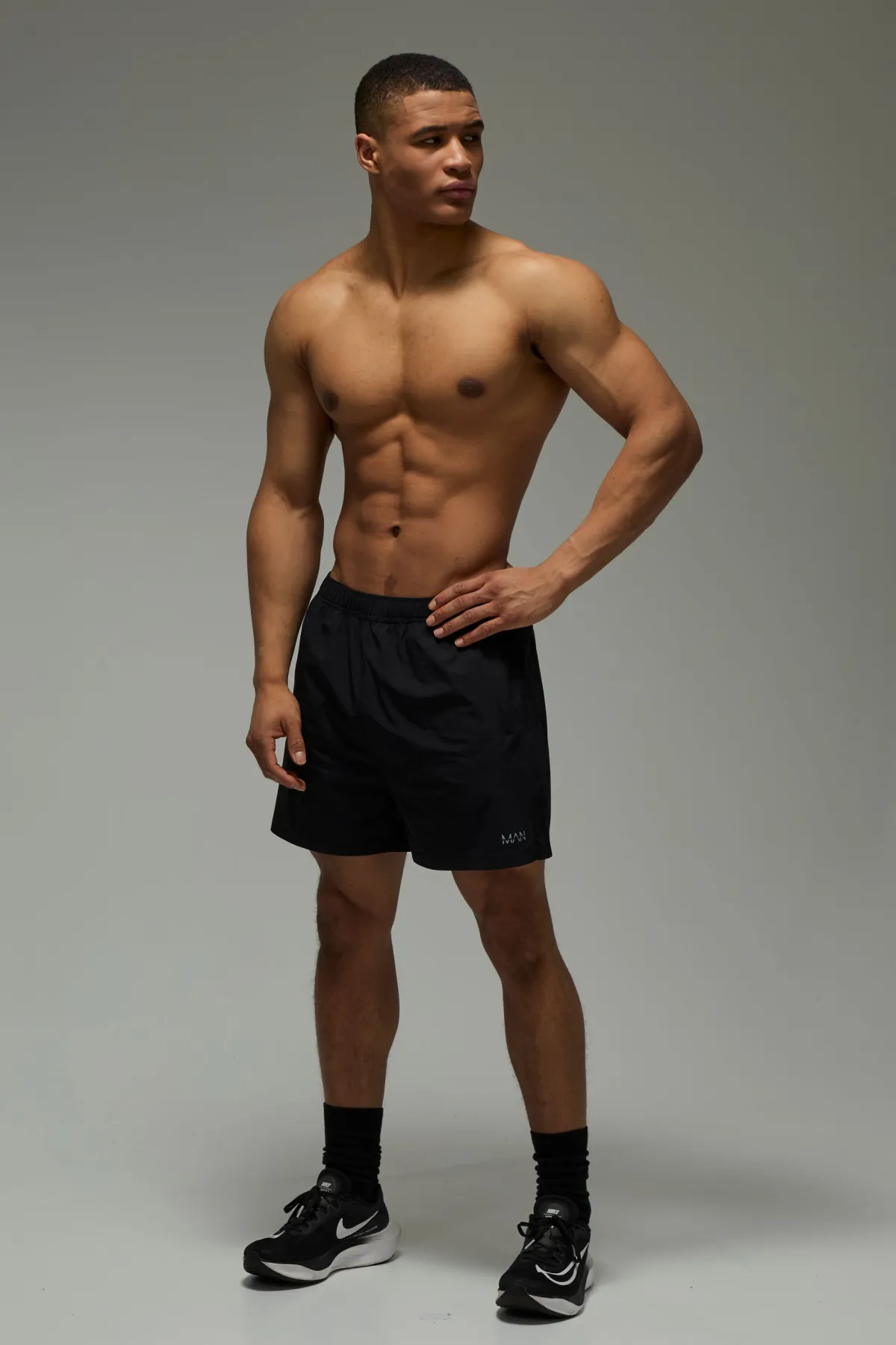 boohooMAN Short Chiné Active Homme 5 Pouces<Femme Tout Afficher|Shorts