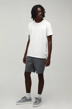 boohooMAN Short Chino Ajusté À Taille Fixe Essentiel<Homme Shorts|Essentiels